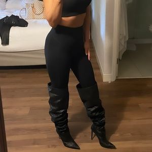 GOOD AMERICAN Slouchy over the knee boot